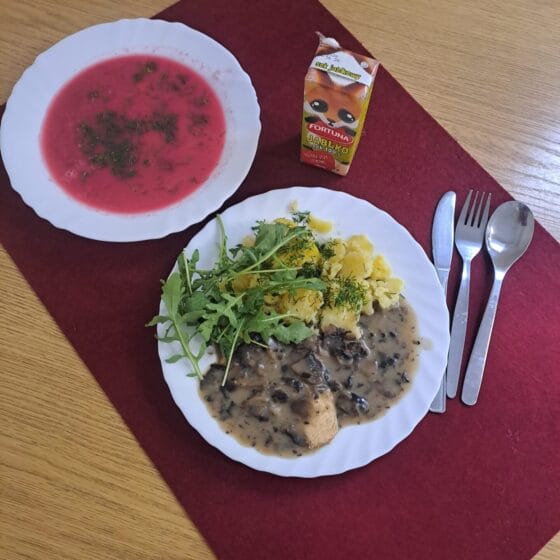 Wtorek 30.09.2025 r.: Obiad